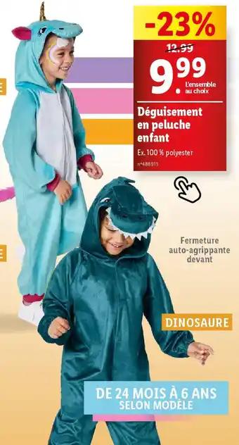 Déguisement en peluche enfant