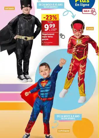 Déguisement super héros garçon