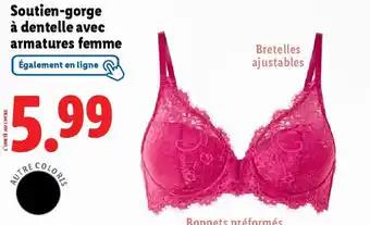 ESMARA Soutien-gorge à dentelle avec armatures femme