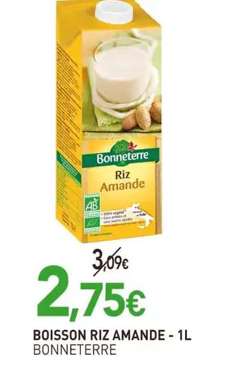 BONNETERRE Boisson riz amande - 1l
