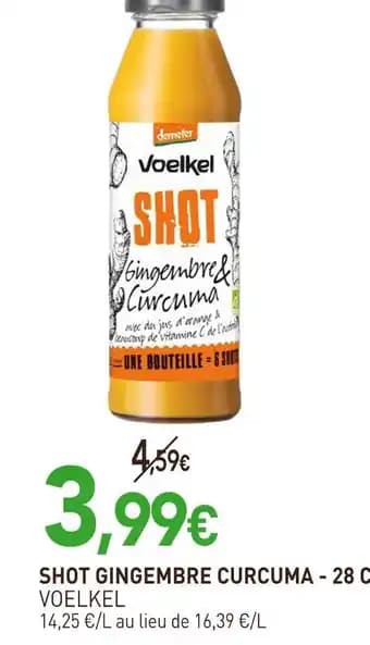 VOELKEL Shot gingembre curcuma - 28 cl