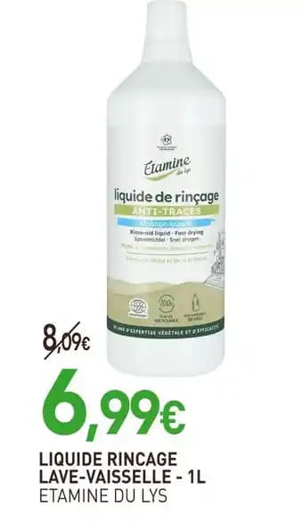 ETAMINE DU LYS Liquide rincage lave-vaisselle - 1l