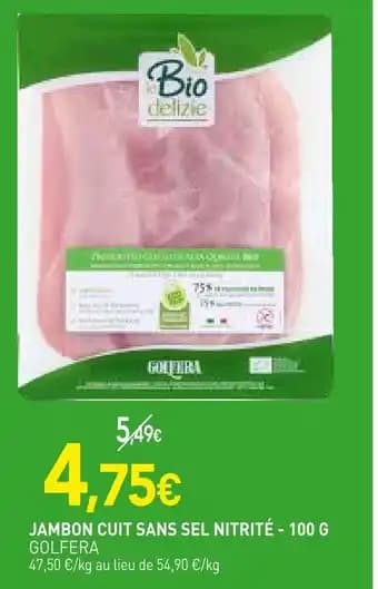 GOLFIERA Jambon cuit sans sel nitrité