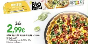 BIOBLEUD Pâte brisée pur beurre