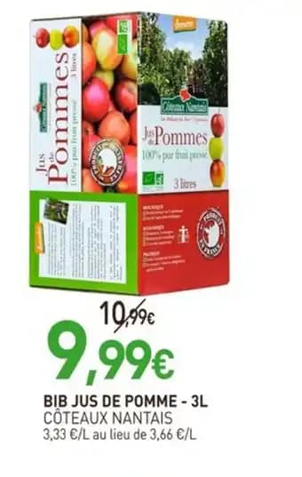 CÔTEAUX NANTAIS Bib jus de pomme 3 l