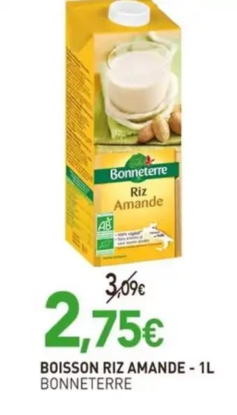 BONNETERRE Boisson riz amande 1 l