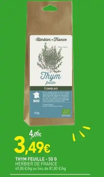 HERBIER DE FRANCE Thym feuille 50 g