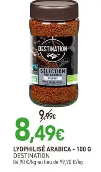 DESTINATION Lyophilisé arabica 100 g