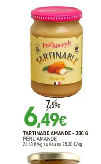 PERL'AMANDE Tartinade amande 300 g