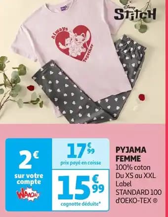 Promotion Exclusives de 15
Pyjama femme : Découvrez l'Offre incontournable