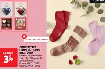 Promotion Exclusives de 20
Chaussettes femme : Découvrez l'Offre incontournable