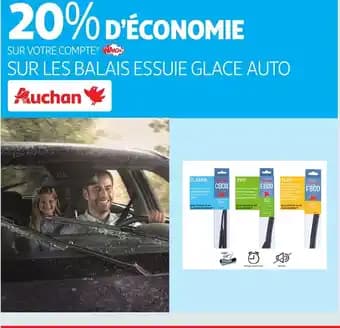 Auchan sur les balais essuie glace auto