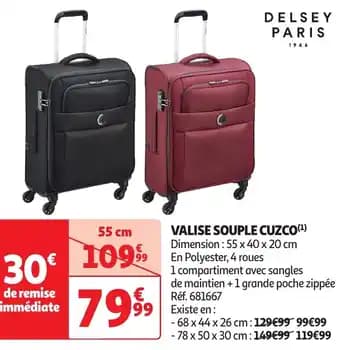 Promotion Exclusives de 3
Delsey : Découvrez l'Offre incontournable
