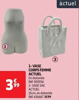 Actuel 1 vase corps femme 15 cm