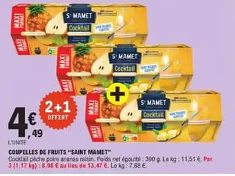 Promotion Exclusives de 1
Saint Mamet : Découvrez l'Offre incontournable