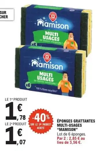 Promotion Exclusives de 3
Éponges grattantes : Découvrez l'Offre incontournable