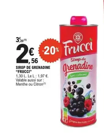 Promotion Exclusives de 2
Sirop de grenadine : Découvrez l'Offre incontournable