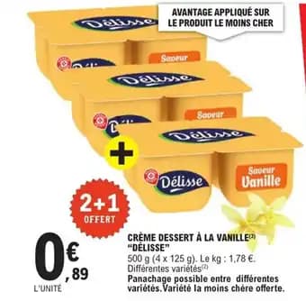 Promotion Exclusives de 7
Crème dessert : Découvrez l'Offre incontournable