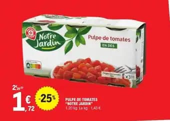 Promotion Exclusives de 1
Pulpe de tomates : Découvrez l'Offre incontournable