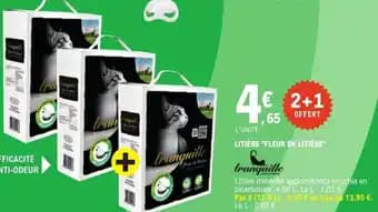 TRANQUILLE Litière "fleur de litière