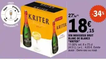 Promotion Exclusives de 2
Vin mousseux brut : Découvrez l'Offre incontournable