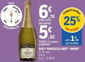 Promotion Exclusives de 2
Doc prosecco : Découvrez l'Offre incontournable