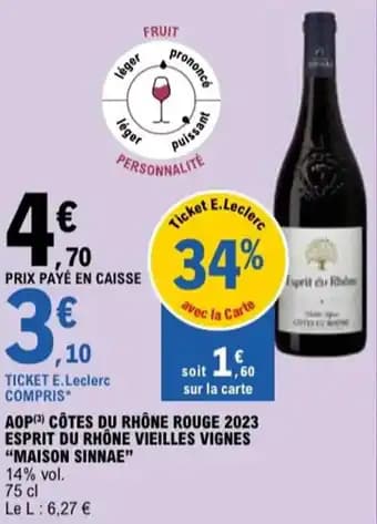 Promotion Exclusives de 15
Rhône : Découvrez l'Offre incontournable