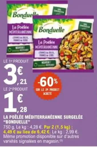 "BONDUELLE" La poêlée méditerranéenne surgelée 750 g