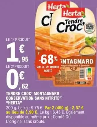 Promotion Exclusives de 32
Herta : Découvrez l'Offre incontournable