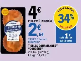 "COUDENE" Tielles gourmandes 280 g