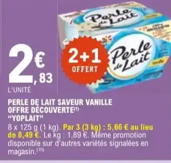 Promotion Exclusives de 15
Perle de lait : Découvrez l'Offre incontournable