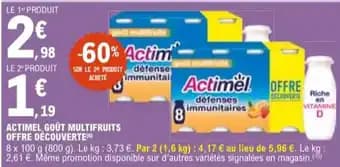 Promotion Exclusives de 9
Actimel : Découvrez l'Offre incontournable