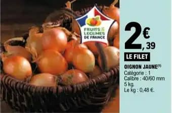 Promotion Exclusives de 3
Oignon jaune : Découvrez l'Offre incontournable
