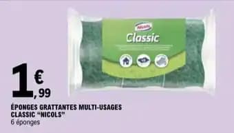 NICOLAS Éponges grattantes multi-usages classic