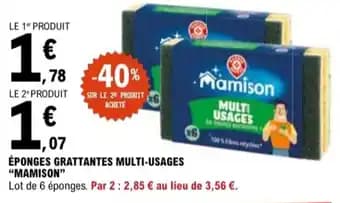 "MAMISON" Éponges grattantes multi-usages