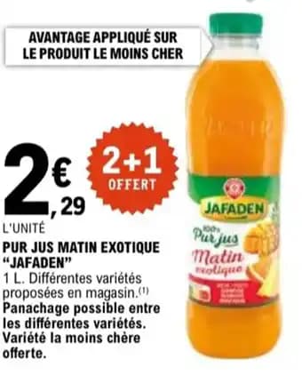 "JAFADEN" Pur jus matin exotique 1 l