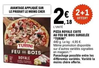 "TURINI" Pizza royale cuite au feu de bois surgelée 440 g