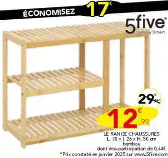 Promotion Exclusives de 1
Range chaussures : Découvrez l'Offre incontournable