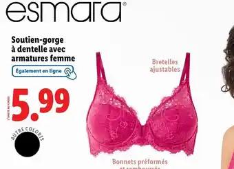 ESMARA Soutien-gorge à dentelle avec armatures femme