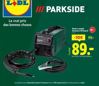 Parkside poste a souder inverter a fil fourre