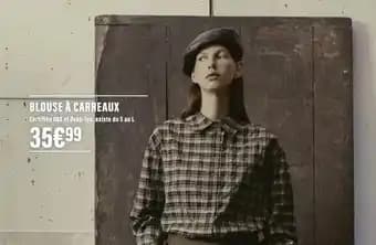 Oeko-tex - blouse à carpeaux