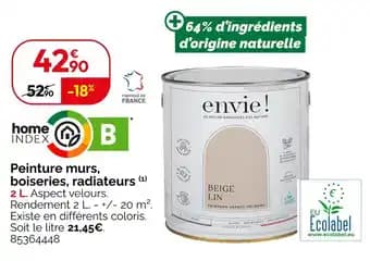 Promotion Exclusives de 5
Peinture murs : Découvrez l'Offre incontournable