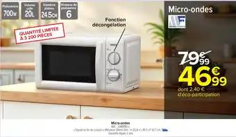 Promotion Exclusives de 21
Micro-ondes : Découvrez l'Offre incontournable
