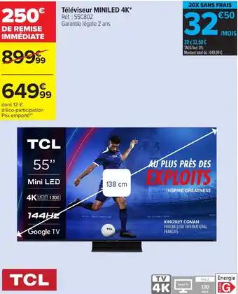 Promotion Exclusives de 9
TCL : Découvrez l'Offre incontournable