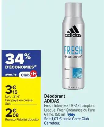 ADIDAS Déodorant 150 ml