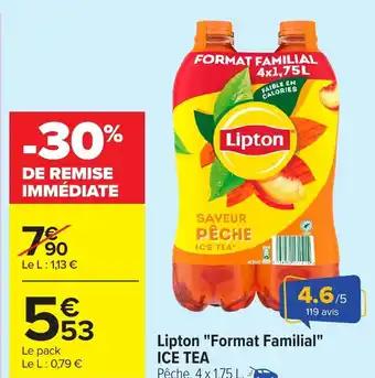 ICE TEA Lipton "Format Familial" 4 x 1.75 L