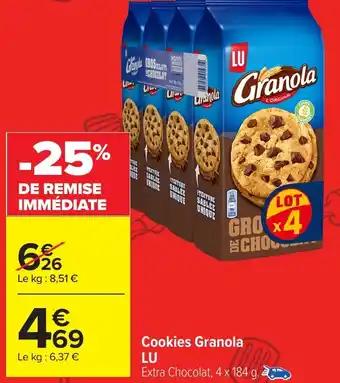LU Cookies Granola 4 x 184 g