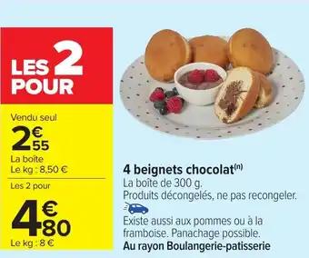 4 beignets chocolat 300 g