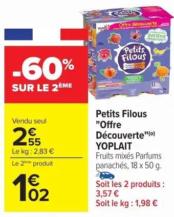YOPLAIT Petits Filous "Offre Découverte" 18 x 50 g