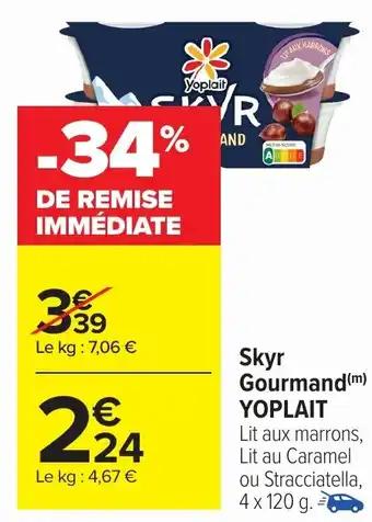 YOPLAIT Skyr Gourmand 4 x 120 g